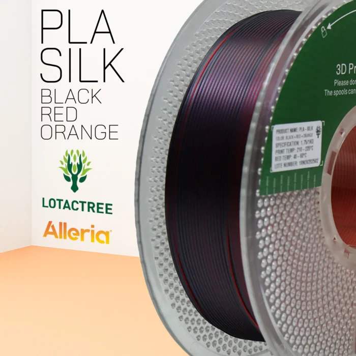 PLA-SILK - Orange Red Black